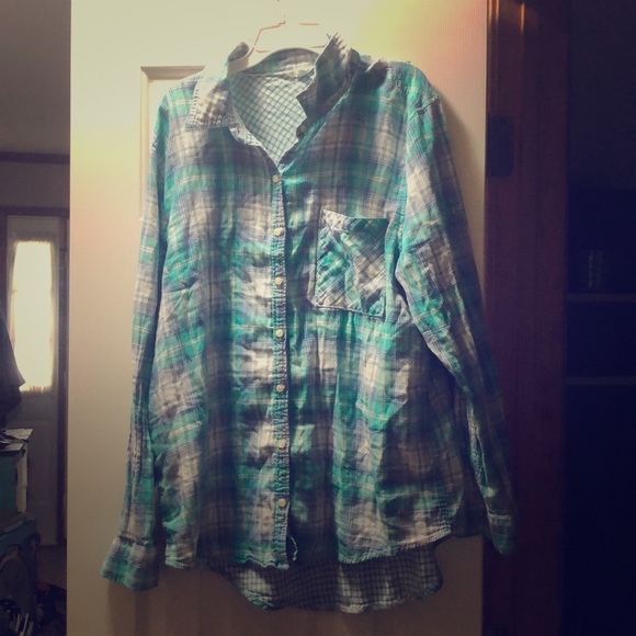 Aeropostale Blue Flannel - Picture 1 of 4